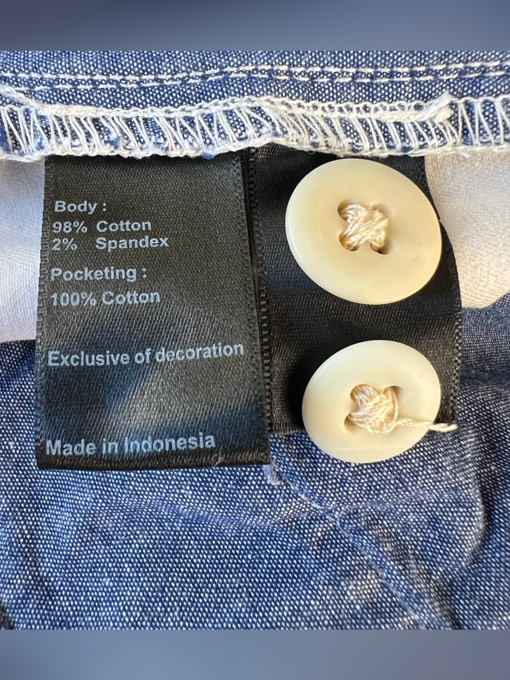 Flint & Tinder Mens 5” Chino Shorts Sz 33 Off White Stretch *Color Transfer* GUC - Picture 11 of 13